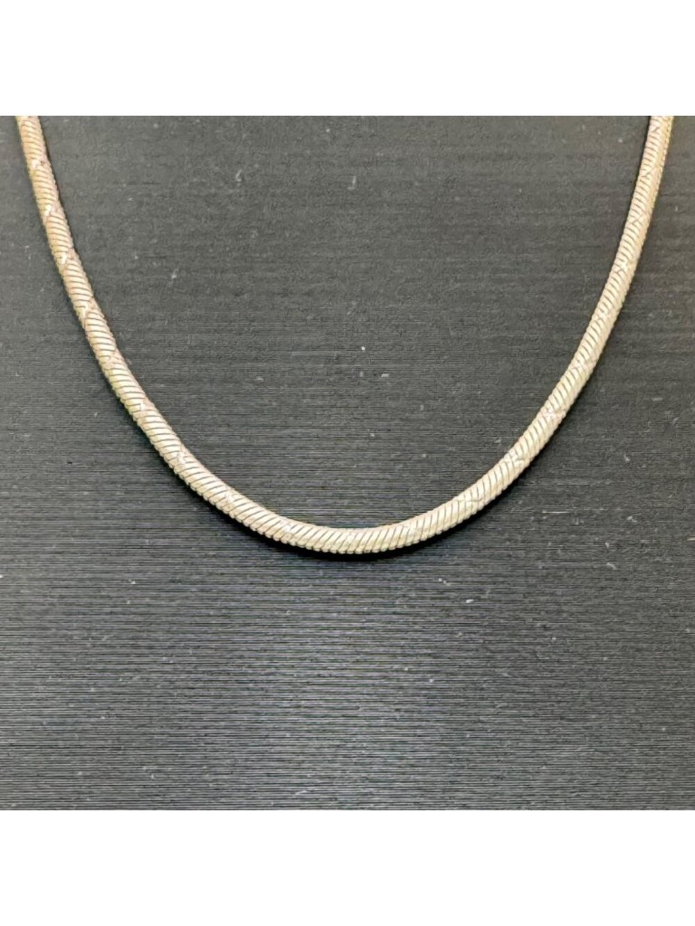 Sterling Silver 925 Diamond Cut Snake Chain Necklace 17” Italy 16g Vintage 2.3mm